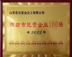 2022潍坊市民营企业100强